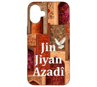 Carcasa para iPhone 16 Plus Jin Jiyan Azadî, Kurdistán Nowruz, Rojava, Amo Kurdistán