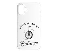 Carcasa para iPhone 16 Plus Jinete Monociclo Vintage