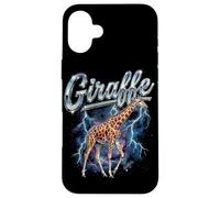 Carcasa para iPhone 16 Plus Jirafa Vintage 90s Retro Funny Giraffe 80's African Animals