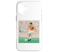 Carcasa para iPhone 16 Plus Johan Cruyff En Acción Holanda Argentina Copa Mundial de Fútbol