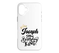 Carcasa para iPhone 16 Plus Joseph The Birthday King Happy Birthday Shirt Hombres Niños Adolescentes