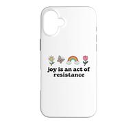 Carcasa para iPhone 16 Plus Joy is an Act of Resistance Rainbow Pride Month Human Rights