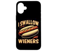 Carcasa para iPhone 16 Plus Juego de Palabras Divertido con Salchichas con Forma de Trago Juicy Wieners