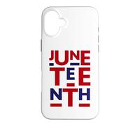 Carcasa para iPhone 16 Plus Juneteenth Is My Independence Day 1865 4 de Julio 4 Bandera de Estados Unidos