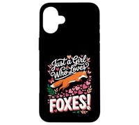 Carcasa para iPhone 16 Plus Just a Girl Who Loves Foxes! Sweet Woodland Wildlife