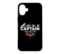 Carcasa para iPhone 16 Plus Just Call Me Captain - Boating Sailor - Anchor Boat Sailing