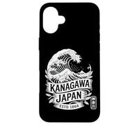 Carcasa para iPhone 16 Plus Kanagawa Japan Hanko Sello Great Wave Retro Kanji Souvenir
