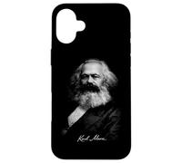 Carcasa para iPhone 16 Plus Karl Marx Retrato Socialismo Teoría Política Icono