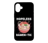 Carcasa para iPhone 16 Plus Kawaii Axolotl Eats Ramen Hopeless Ramentic Lindo Estético