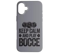 Carcasa para iPhone 16 Plus Keep Calm and Play Bocce Jack Bocci Game Bocce