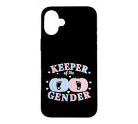 Carcasa para iPhone 16 Plus Keeper of The Gender Reveal Baby Pumpkin Pink Or Blue