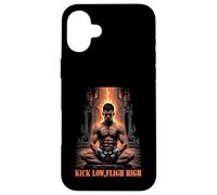 Carcasa para iPhone 16 Plus Kick Low Flight High Muay Thai MMA Warrior
