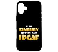 Carcasa para iPhone 16 Plus Kimberly Joke Idgaf Meme Funny Halloween Costume For Kim