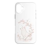 Carcasa para iPhone 16 Plus Kitsune Fox Cherry Blossoms Meditación Zen Yoga Vida Mujeres