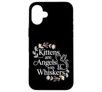 Carcasa para iPhone 16 Plus Kittens Are Angels with Whiskers Mascota Gato Esponjoso -