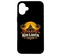 Carcasa para iPhone 16 Plus KOH Lanta Tailandia Sunset Island Viajes Diseño