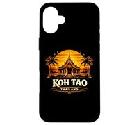 Carcasa para iPhone 16 Plus KOH Tao Tailandia Sunset Island Viajes Diseño