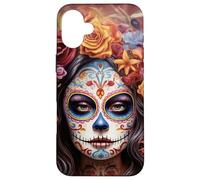 Carcasa para iPhone 16 Plus La Catrina Mujer Dia De Los Muertos Latina Calavera De Azúcar