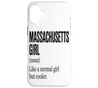 Carcasa para iPhone 16 Plus La Chica De Massachusetts Es como Una Chica Normal Pero con