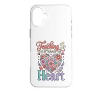 Carcasa para iPhone 16 Plus La enseñanza es una Obra de corazón Día Internacional del Maestro