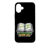 Carcasa para iPhone 16 Plus La Hoja de cálculo Nunca miente: Contador Divertido