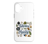 Carcasa para iPhone 16 Plus La paternidad es mi Ministerio al Aire Libre papá Vida