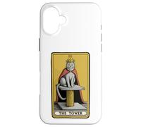 Carcasa para iPhone 16 Plus La Torre Gato Tarot Carta Gato Rascador Poste Árbol Gato
