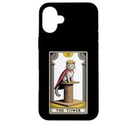Carcasa para iPhone 16 Plus La Torre Gato Tarot Carta Gato Rascador Poste Árbol Gato
