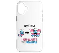 Carcasa para iPhone 16 Plus La Trama con Giro Siempre fue Este Hermoso Orgullo Trans