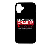 Carcasa para iPhone 16 Plus La Vida sin Charlie Boring no recomendaría una revisión Divertida