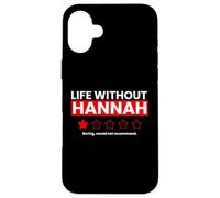 Carcasa para iPhone 16 Plus La Vida sin Hannah Aburrido no recomendaría una revisión Divertida