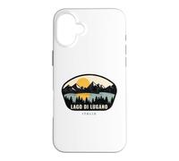 Carcasa para iPhone 16 Plus Lago di Lugano Italia Design Vacation Souvenir