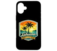 Carcasa para iPhone 16 Plus Lahaina Oahu North Shore Hawaii Puesta de Sol Palm Beach