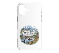 Carcasa para iPhone 16 Plus Lake Placid, NY Nueva York EE.UU., Montañas Adirondack, Trineo