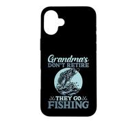 Carcasa para iPhone 16 Plus Las Abuelas no se jubilan Van a Pescar Abuela Pesca