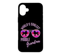 Carcasa para iPhone 16 Plus Las Gafas de Sol más geniales del Mundo con caniche para Abuela