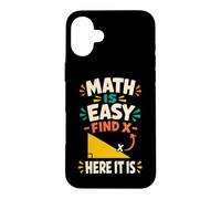 Carcasa para iPhone 16 Plus Las matemáticas Son fáciles Profesor de geometría de álgebra Divertido