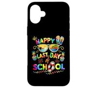 Carcasa para iPhone 16 Plus Last Day of School Shirt For Teacher Off Duty Tie and Dye