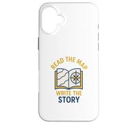 Carcasa para iPhone 16 Plus Leer el Mapa Escribir Historia