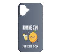 Carcasa para iPhone 16 Plus Lemonade Stand Fundador y CEO Lemon Juice Lemonade Stand
