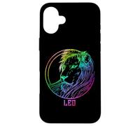 Carcasa para iPhone 16 Plus Leo Zodiaco León Arco Iris Gradiente Astrología Arte Gráfico