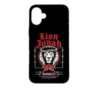 Carcasa para iPhone 16 Plus León de Judá Apocalipsis 5:5 Verso bíblico gótico Cristiano