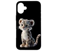 Carcasa para iPhone 16 Plus Leopardo de Las Nieves Panthera Uncia Gran Felino