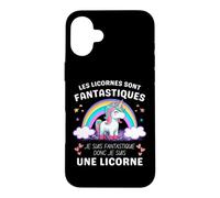 Carcasa para iPhone 16 Plus Les Licornes Sont Fantastiques Cadeau Licorne Adulto Humor