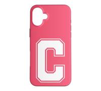 Carcasa para iPhone 16 Plus Letra C Big Bold Capital Varsity Alfabeto Monograma