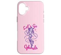 Carcasa para iPhone 16 Plus Let's Go Ghouls para Halloween, Vaquera, Western, Pastel, gótico, Morado