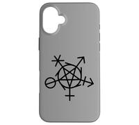 Carcasa para iPhone 16 Plus LGBTQI Símbolo Pagano de Inclusión Género Wicca