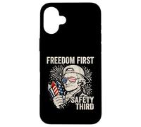 Carcasa para iPhone 16 Plus Libertad Primera Seguridad Tercera Alexander Hamilton 4 de Julio