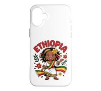 Carcasa para iPhone 16 Plus Linda niña etíope en Vestido Tradicional para niños