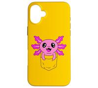 Carcasa para iPhone 16 Plus Lindo Bebé Axolotl En El Bolsillo Kawaii Anime